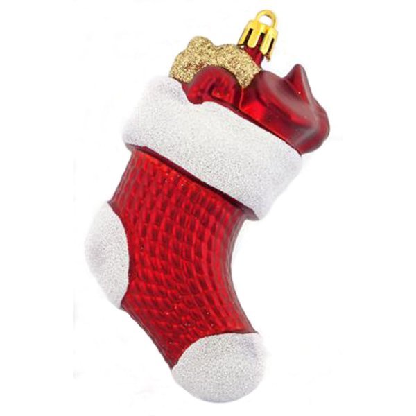 Χριστουγεννιάτικη Κόκκινη Κάλτσα (11cm)